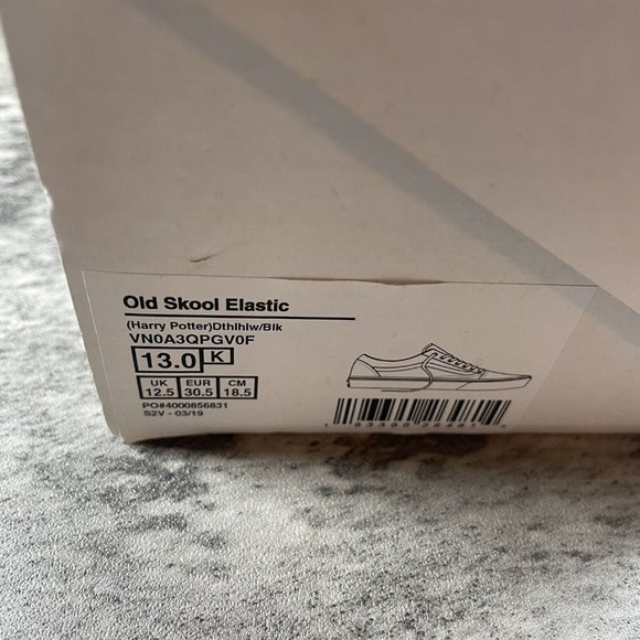 Vans x Harry Potter Old Skool Deathly Hallows Shoes/ Kids Size 13 - Picture 10 of 10